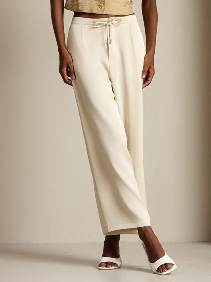 Wide leg classic pants