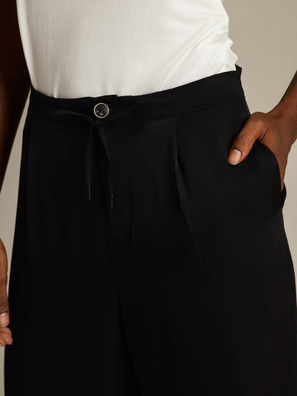 Wide leg classic pants