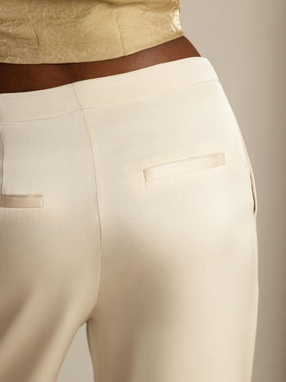 Wide leg classic pants