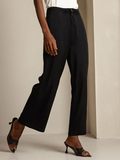 Wide leg classic pants