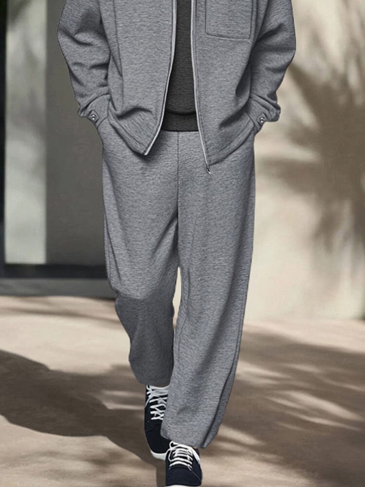 Athleisure Hooded Jacket Pants Set