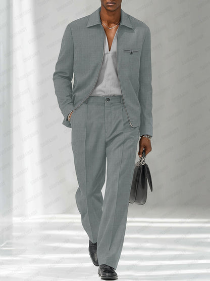 Modern Fashion Thin Jacket Pants Set