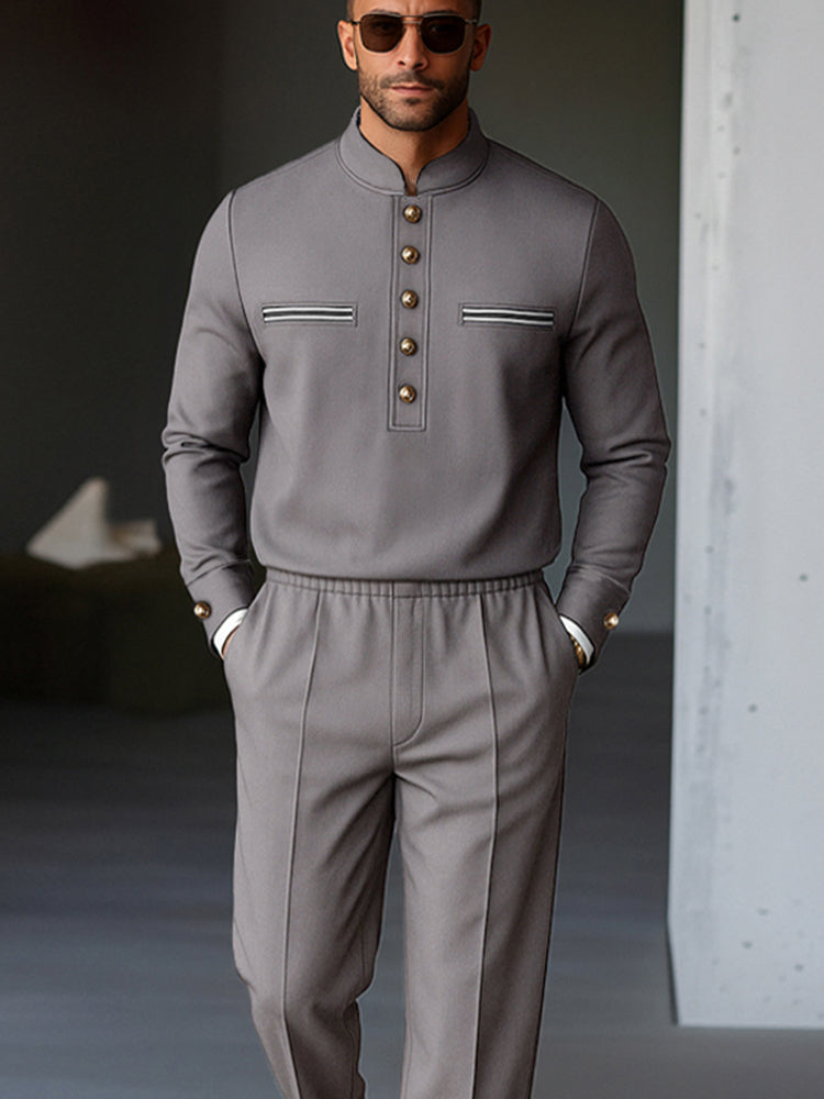 Casual Military Style Matching Set