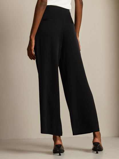 Wide leg classic pants
